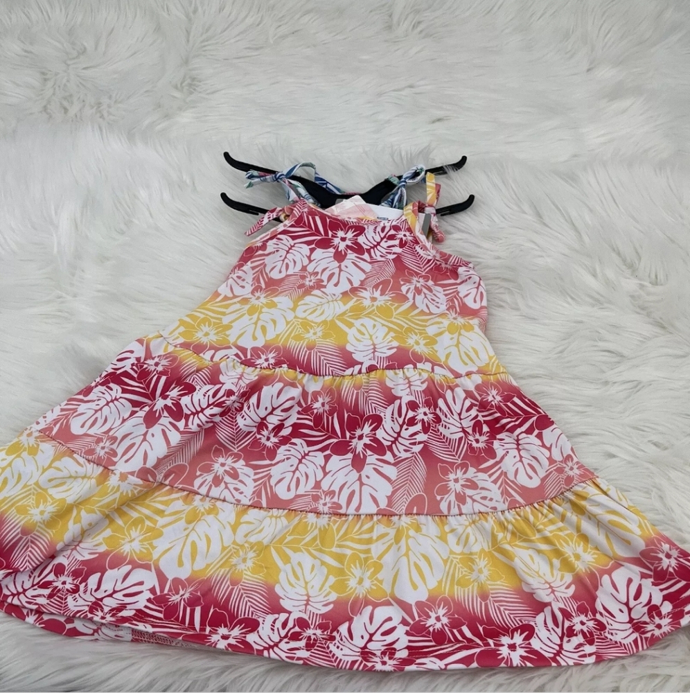 New! TOMMY BAHAMAS Floral Dresses girls Kids' Dress, Pink dress fast s/h! Size 6